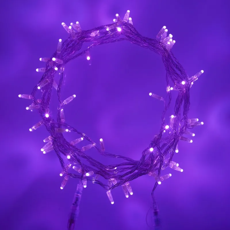 Core Connect 30m 300er LED Lichterkette lila koppelbar transparentes Kabel