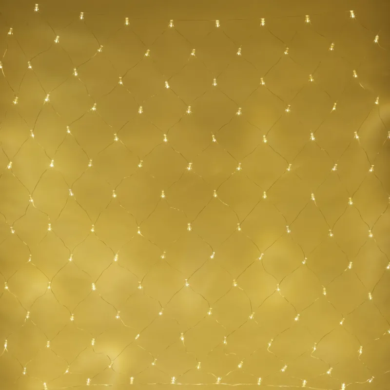 Core Connect 10m x 2m 700er LED Lichternetz warmweiß koppelbar transparentes Kabel