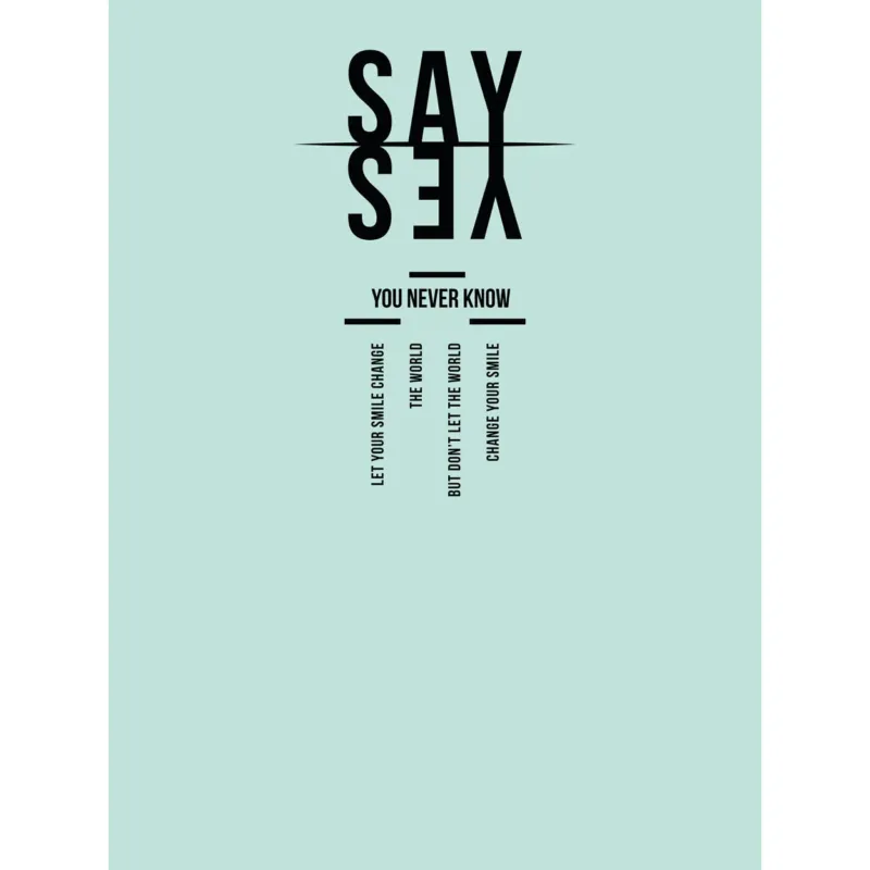 Magnetisches Markerboard - Say Yes
