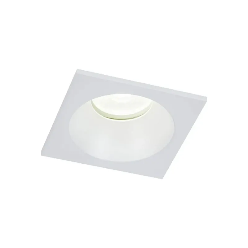 Eckige Einbauleuchte Comfort IP55: moderne, schlichte Lichtquelle mit robuster Konstruktion.
