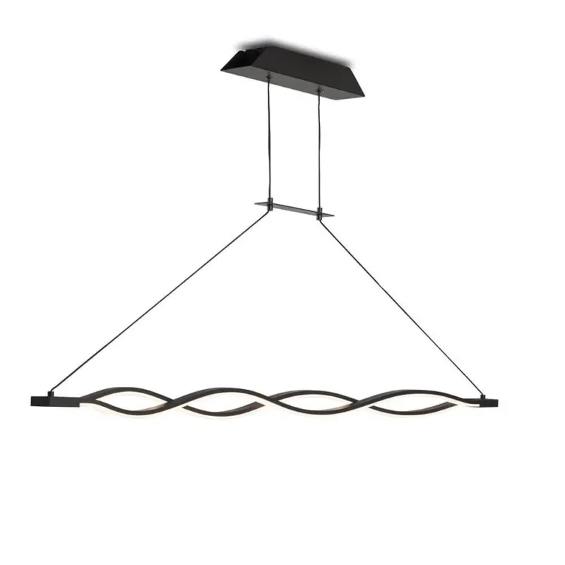 Sahara Dimmbare LED Hängelampe 36W in geschwungener Form, stilvolles Design für moderne Einrichtungen.