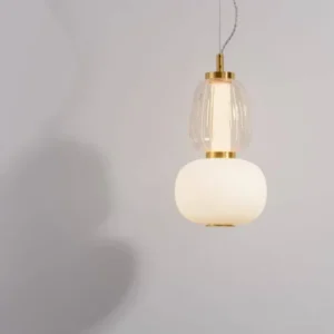 Movil Pendelleuchte 2-flammig Ø 17cm 3000K Gold, elegante goldmatte Designlampe von Nova Luce