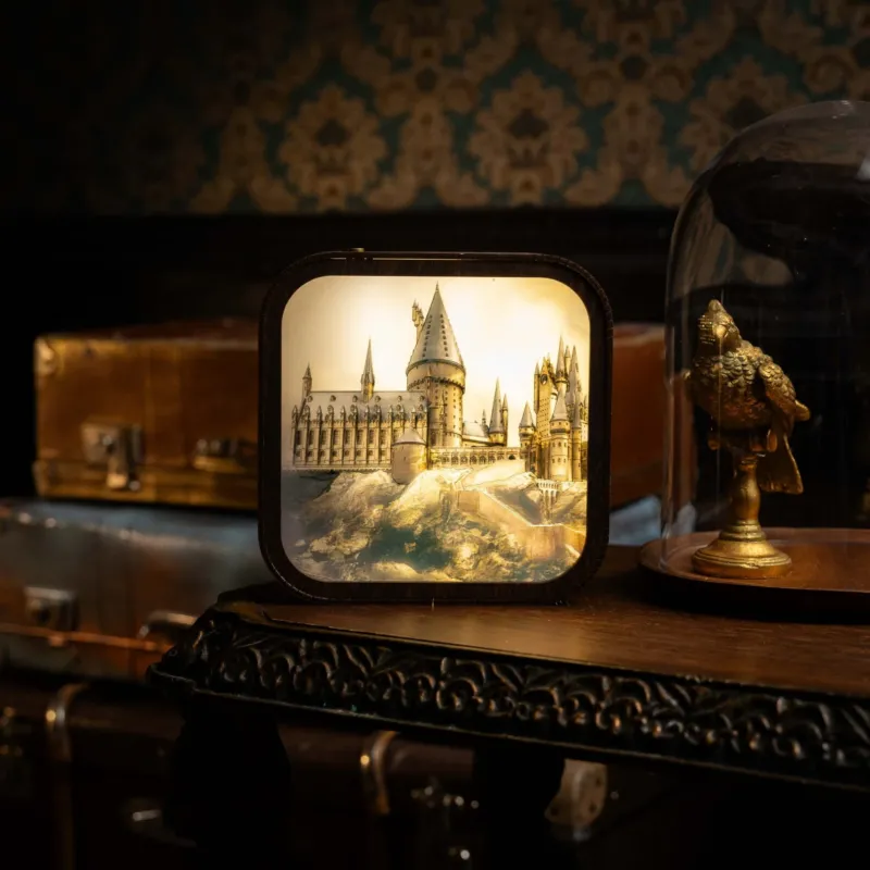 Wooden Acrylic Harry Potter Night Light - Hogwarts Castle by Enjoy The Wood