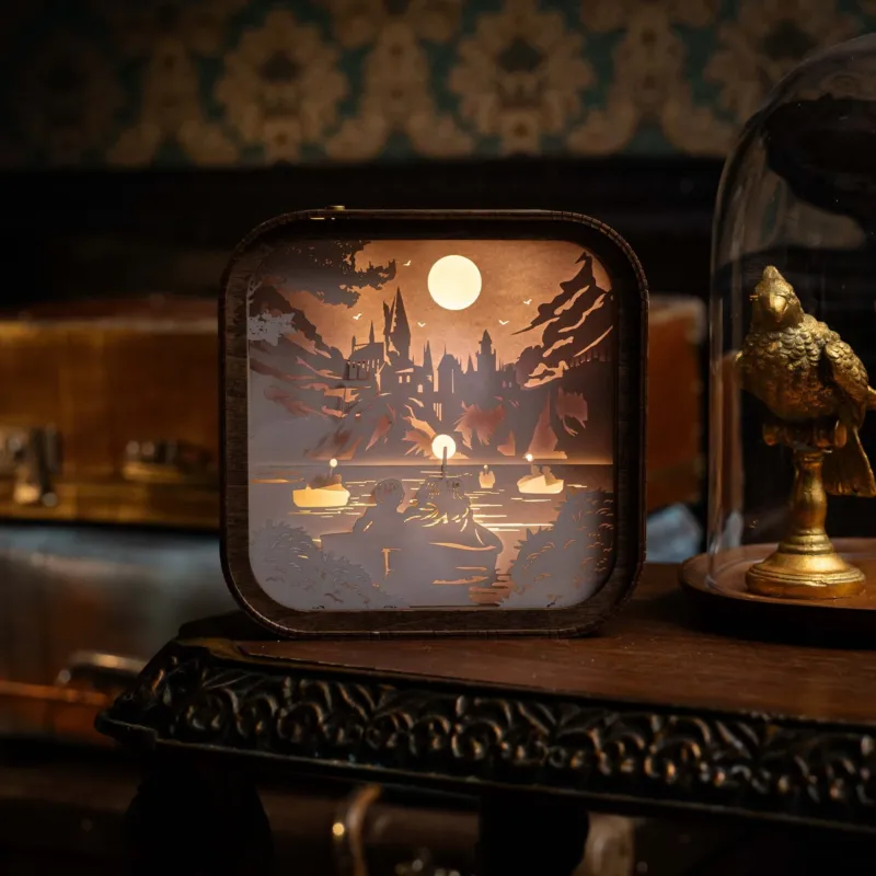 Wooden Harry Potter Night Light - Journey to Hogwarts by Enjoy The Wood