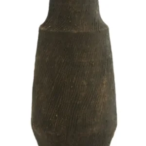 Vase Kidira 18,5x38cm Keramik Dunkelbraun