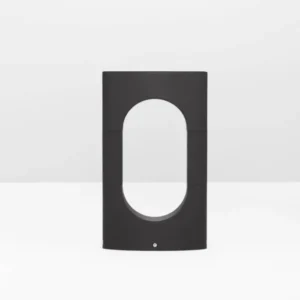 Portal LED Außensockelleuchte 3000K Schwarz IP54, moderne schwarze Gartenleuchte von Nova Luce