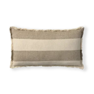 RECTANGULAR CUSHION LINES BROWN