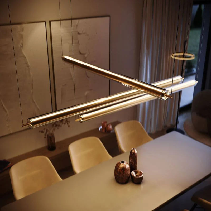 s.luce Ranya LED Up & Down Pendelleuchte mit Glas-Cover & Fernbedienung