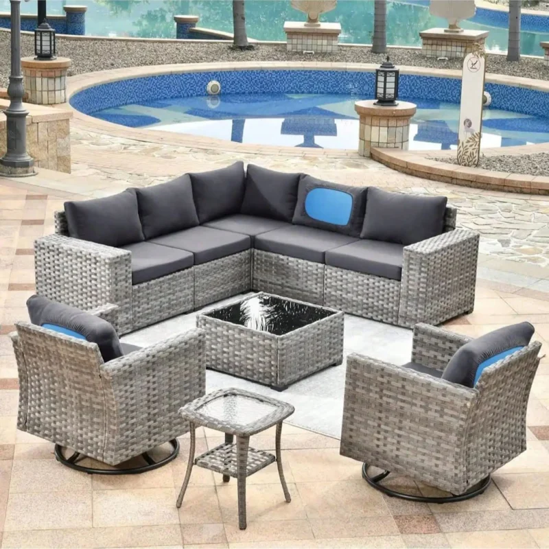 PALMFLOW – Non-Slip Cushion Covers for Patio Furniture Protection