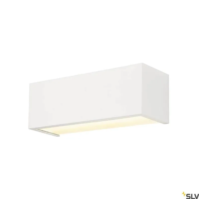Chrombo LED Wandaufbauleuchte 3000K weiße Wandleuchte aus Stahl mit satiniertem Glas, 230 V, LED-Modul