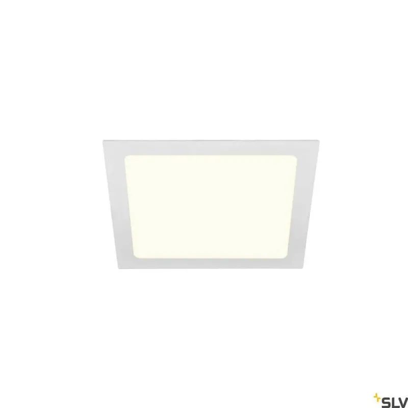 Senser 24 LED Deckeneinbauleuchte Weiß, weiße LED Deckenleuchte für Büros, Küchen und Flure