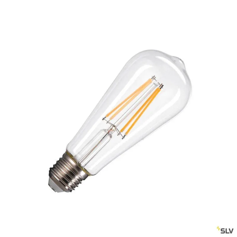 E27 LED-Filament-Leuchtmittel ST58 dimmbar 7,5W 2700K CRI90 320° klassisch klar