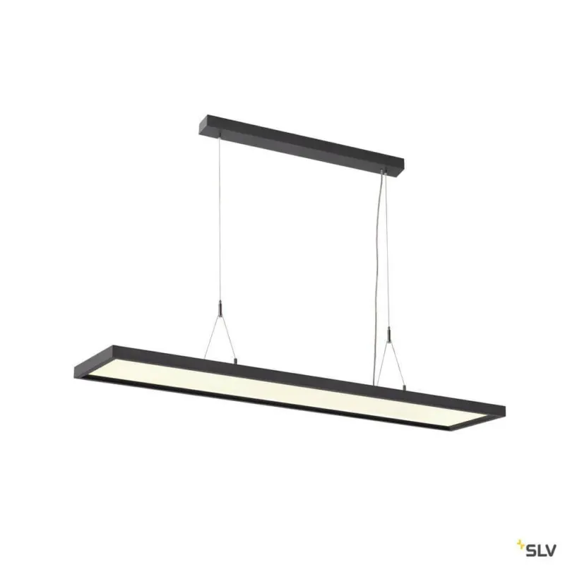 Worklight LED Pendelleuchte 120cm Dali, schwarze Office-Pendelleuchte für Bildschirmarbeitsplätze mit UGR≤19