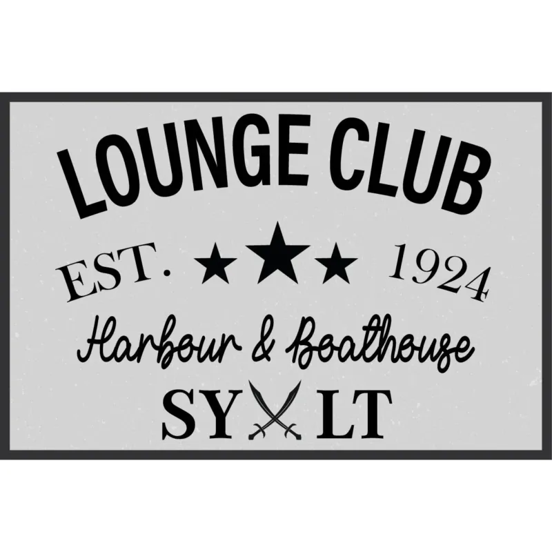 Blechschild - Lounge Club