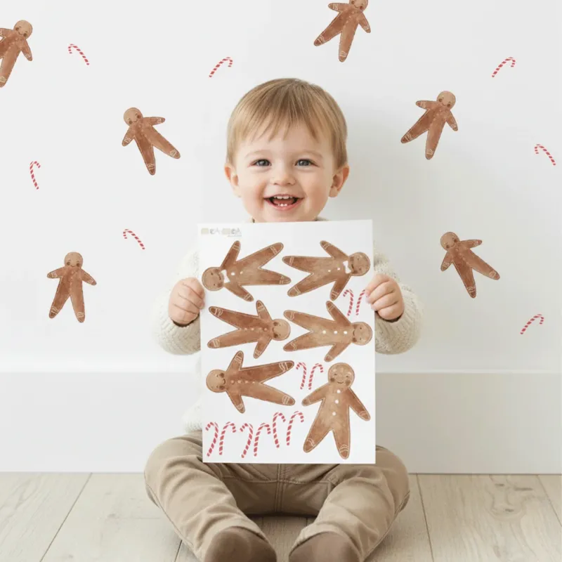 Wandtattoo Weihnachten - Lebkuchenmänner