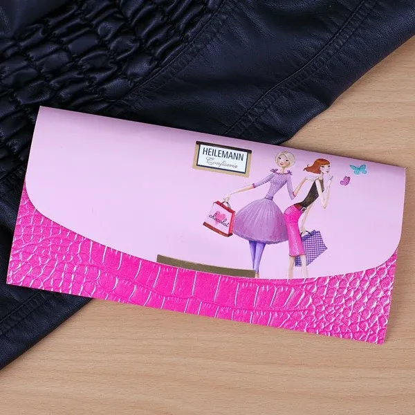 Clutch in pink und rosa