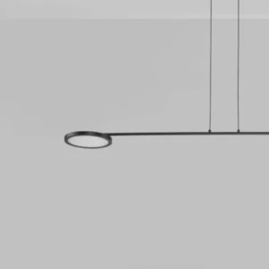 Scope LED Pendelleuchte 2-flammig 3000K in Schwarz mit linearem Design und sanftem, blendfreiem Licht