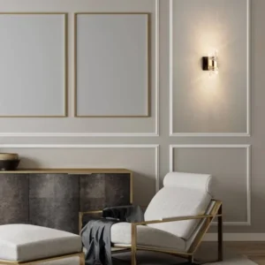 Seneca LED Wandleuchte 3000K Schwarz, Gold, moderne Wandleuchte für stilvolle Wohnraumbeleuchtung