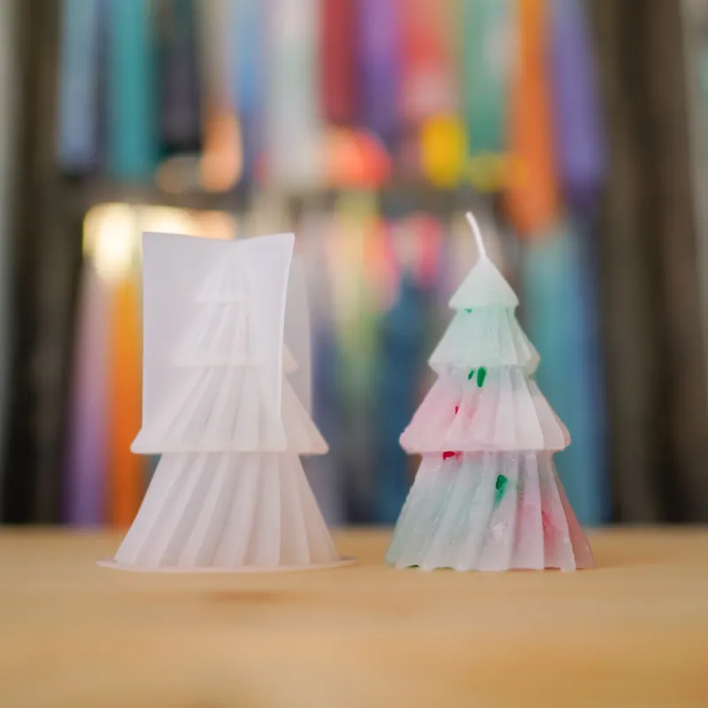 Silikon Weihnachtbaum Kerze