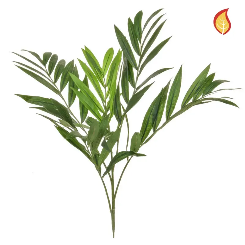 Künstlicher Palmenzweig - Jakob, 66 cm, Kunstpflanze von aplanta, feuerhemmend, B1-zertifiziert, Steckpflanze, in Grün