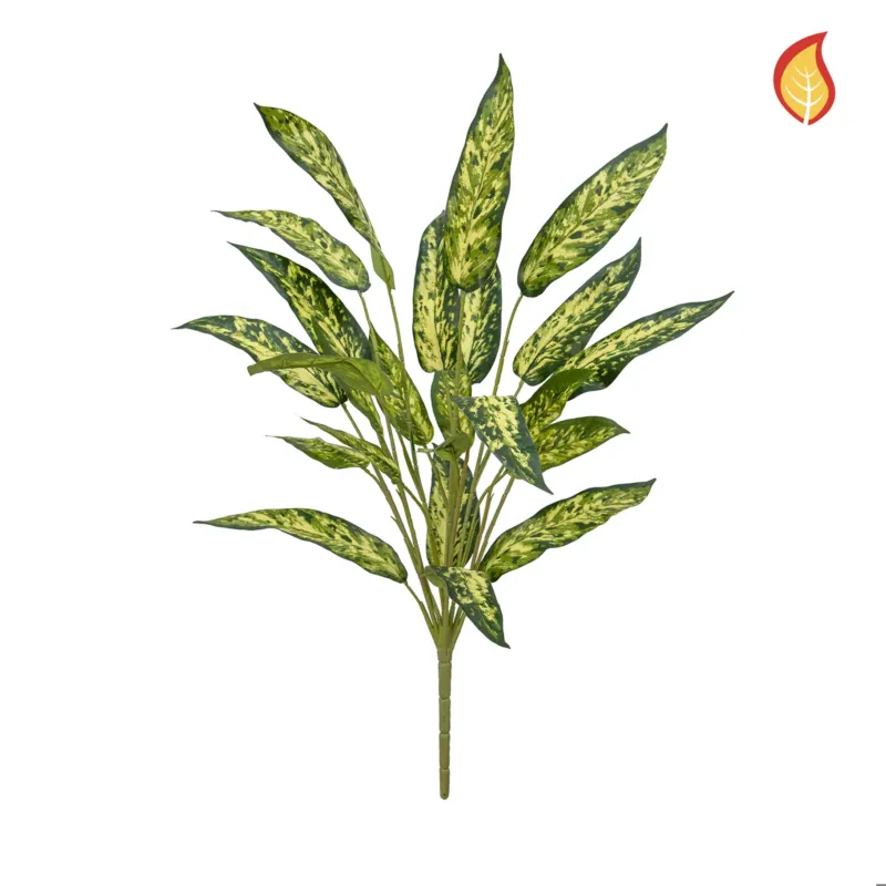 Künstliche Aglaonema - Eva, 65 cm, Kunstpflanze von aplanta, feuerhemmend, B1-zertifiziert, Steckpflanze, in Grün