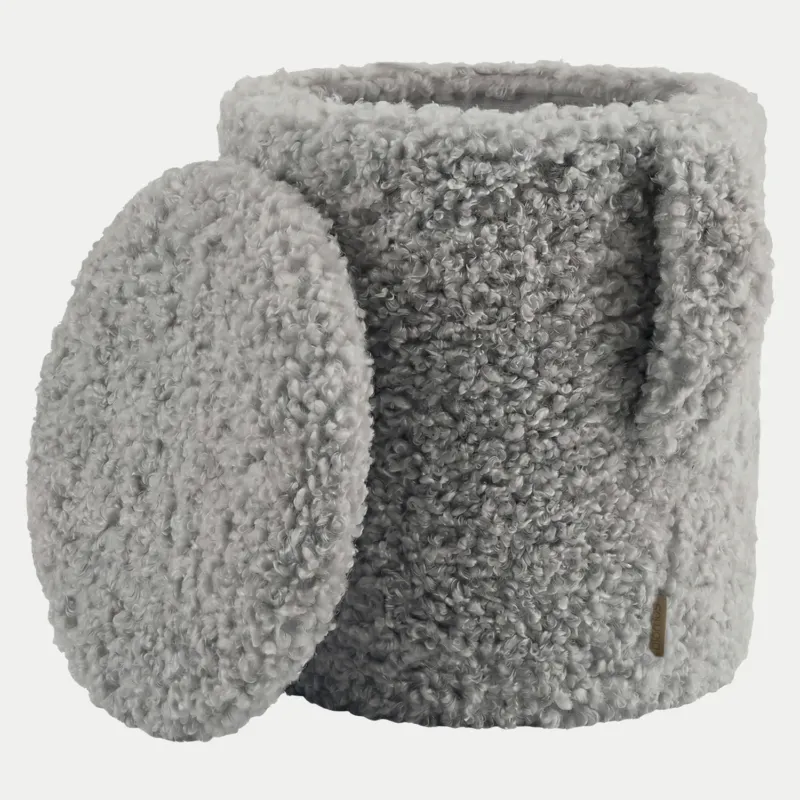 Hocker Teddy mit Stauraum - Sharkskin