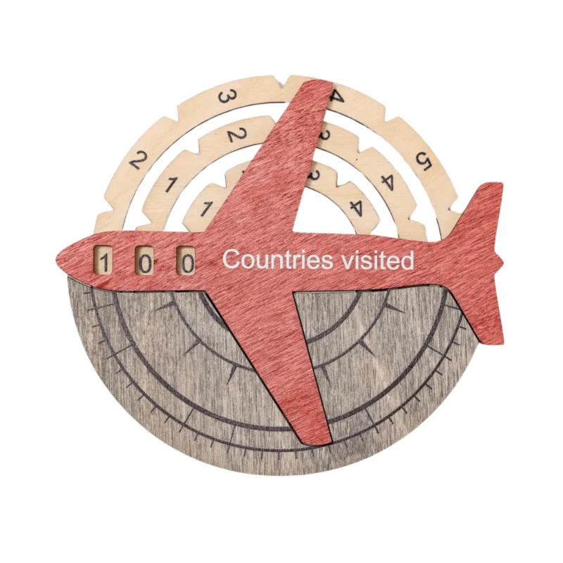 modern wooden world map