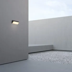 Zenon LED Außenwandleuchte 3000K Anthrazit IP65 für moderne Außenbereiche an Balkon, Terrasse und Hauseingang
