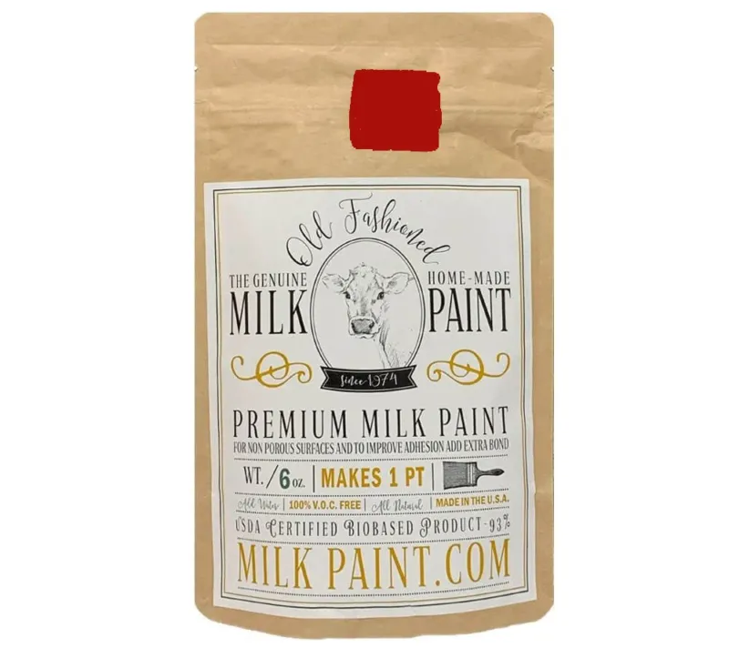 Old Fashioned Salem Red Milk Paint – ungiftige Kaseinfarbe für Vintage- & Shabby Chic-Projekte