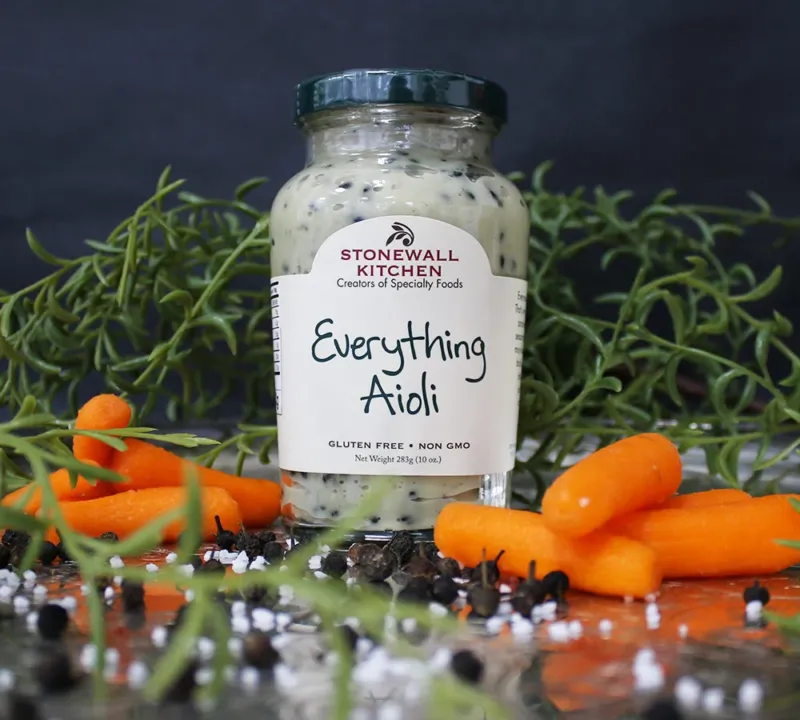 Everything Aioli von Stonewall Kitchen – cremiges Aioli mit Bagel-Gewürz online bestellen