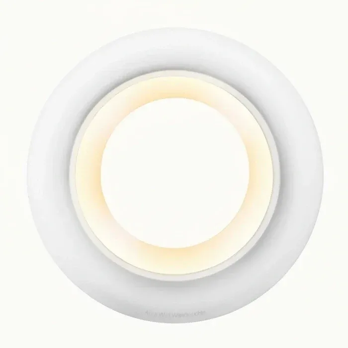 LED Wandleuchte rund weiß Aura Wall Effektleuchte – Wandleuchte LED