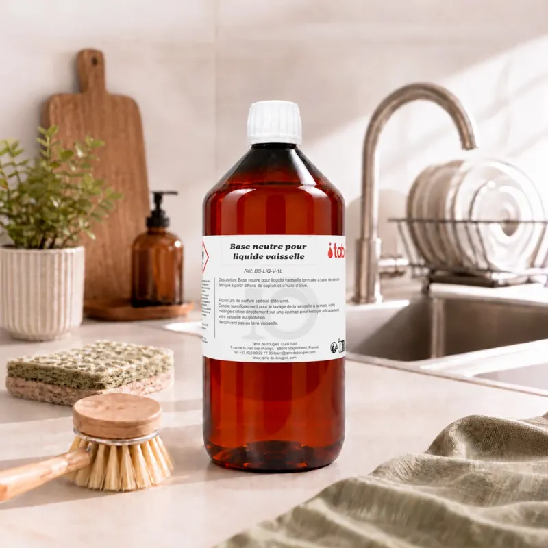 Base neutre pour liquide vaisselle 1 L base a parfumer pour fabriquer son liquide vaisselle maison Terre de Bougies
