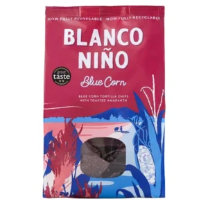 Tortillia Chips Blue Corn von Blanco Niño online kaufen ☆ 100 % vegan ☆ Glutenfrei & frei von künstlichen Zusätzen ☆ Probieren Sie selbst!
