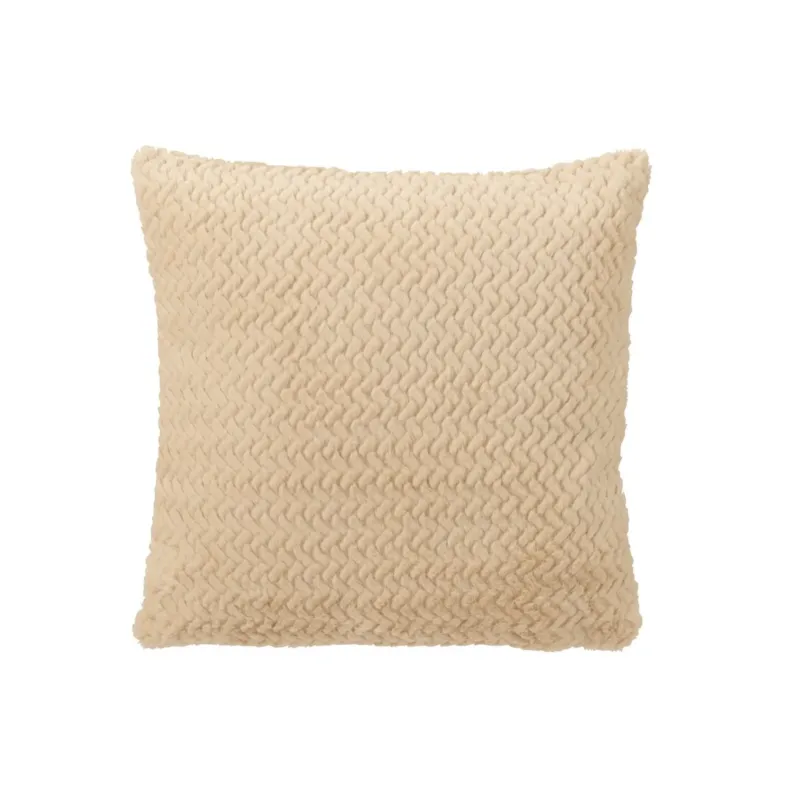 J-Line Dekokissen Beige 45 cm – Weiches Baumwollkissen für Sofa & Bett