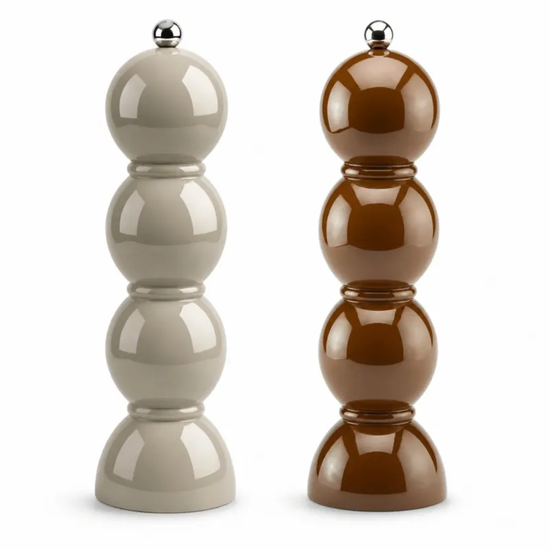 Cappuccino and Chocolate Bobbin Salt & Pepper Mills - Addison Ross Ltd UK