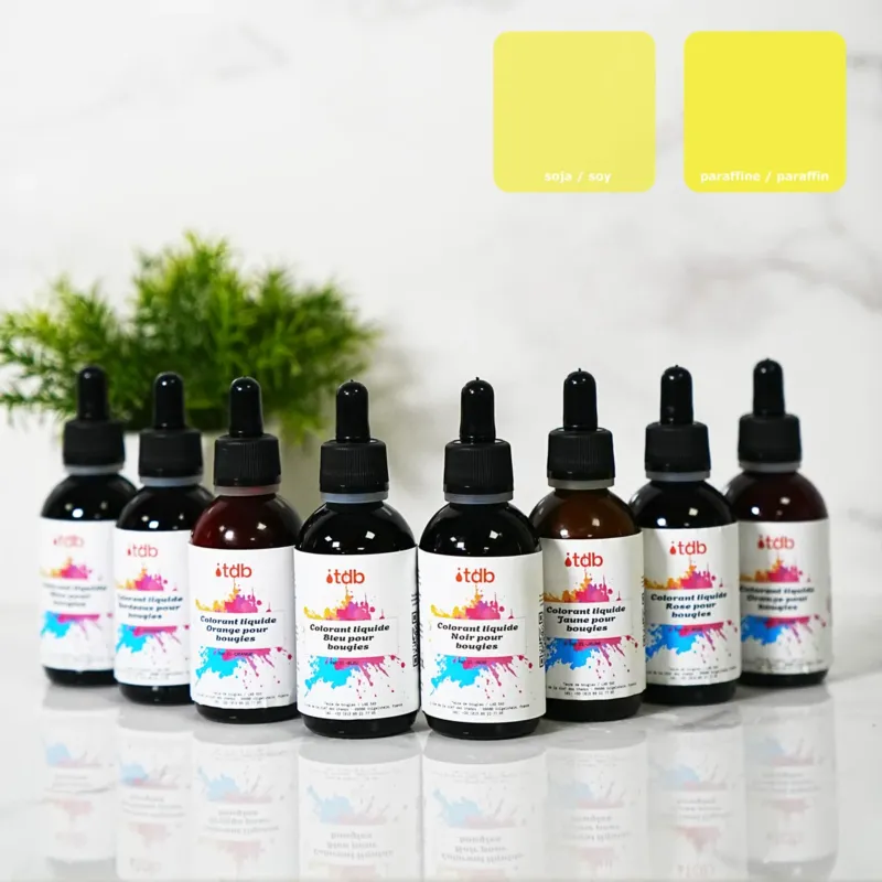 Colorant liquide Jaune pour bougies colorant pour cire bougie coloration fondant artisanal Terre de Bougies