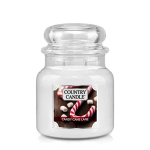 Candy Cane Lane Duftkerze von Country Candle – Pfefferminz & Schokolade für gemütliche Winterabende