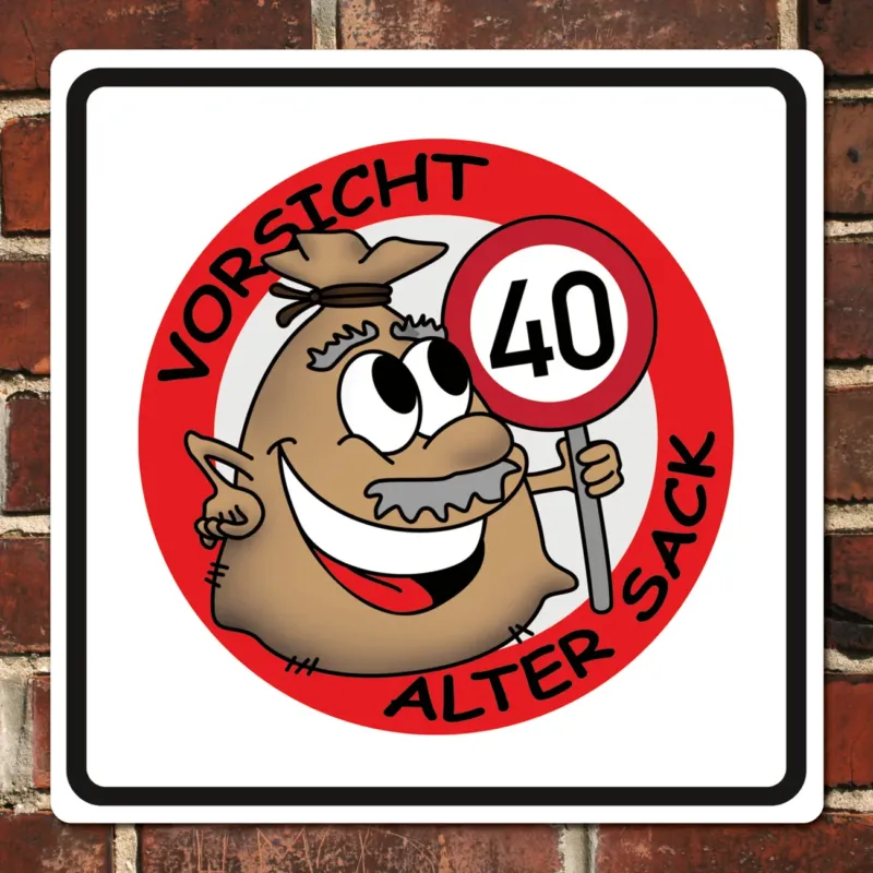 PVC-Banner - Alter Sack - Geburtstagsdekoration – Bild 4