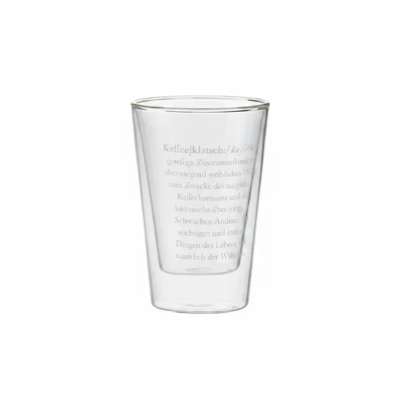 Doppelwandiges Thermoglas Kaffeeklatsch 250 ml transparent von Sompex
