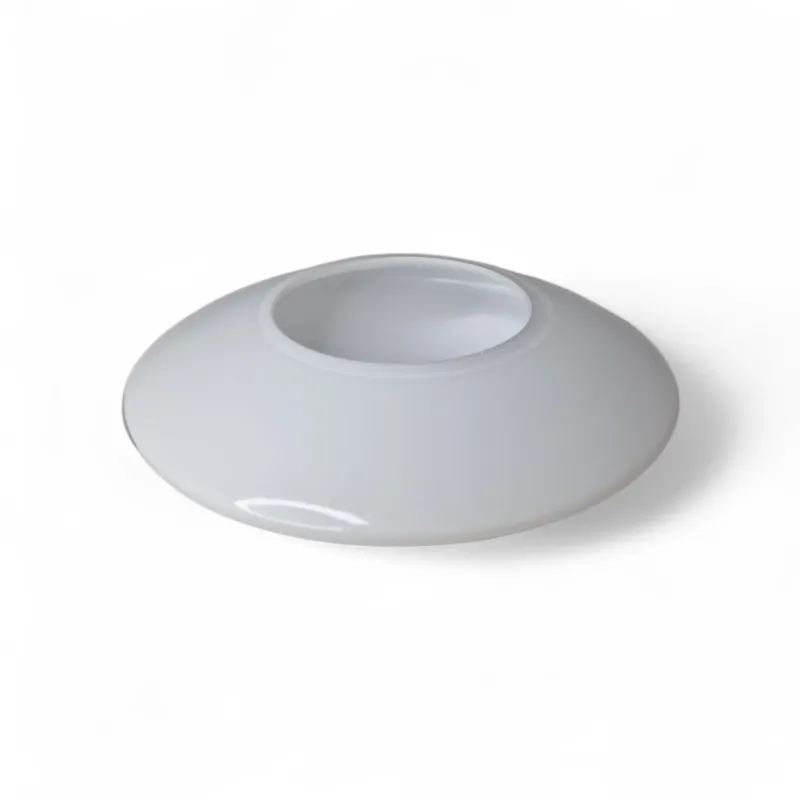 Lampenglas weiß rund flach ufo schalenform 14 cm ersatzglas pendelleuchte fluxx sompex 79726 79727