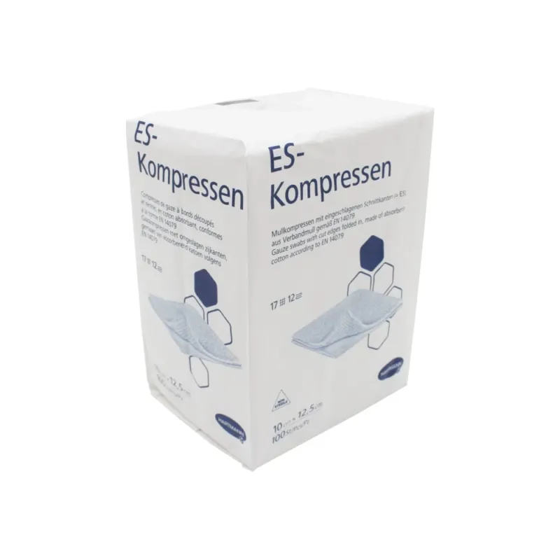 Hartmann ES Kompressen 10 x 12,5 cm, 17-fädig, 12-fach 1