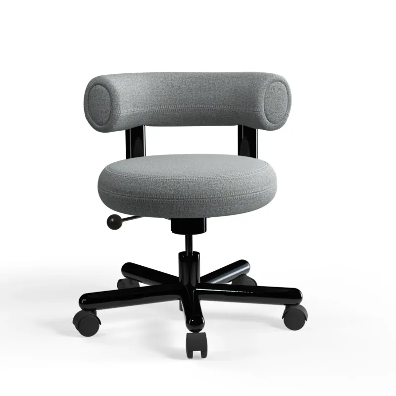 Fat Work Chair – Mid Grey Stoff (Kvadrat Hallingdal 65)