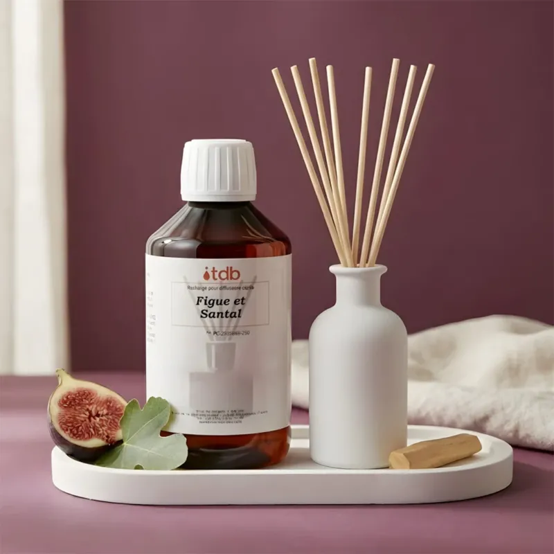 Figue et santal - Recharge pour diffuseur recharge parfum pour diffuseur d'ambiance flacon Terre de Bougies