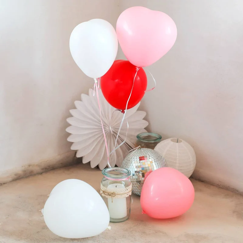 Herzluftballons 5Stück