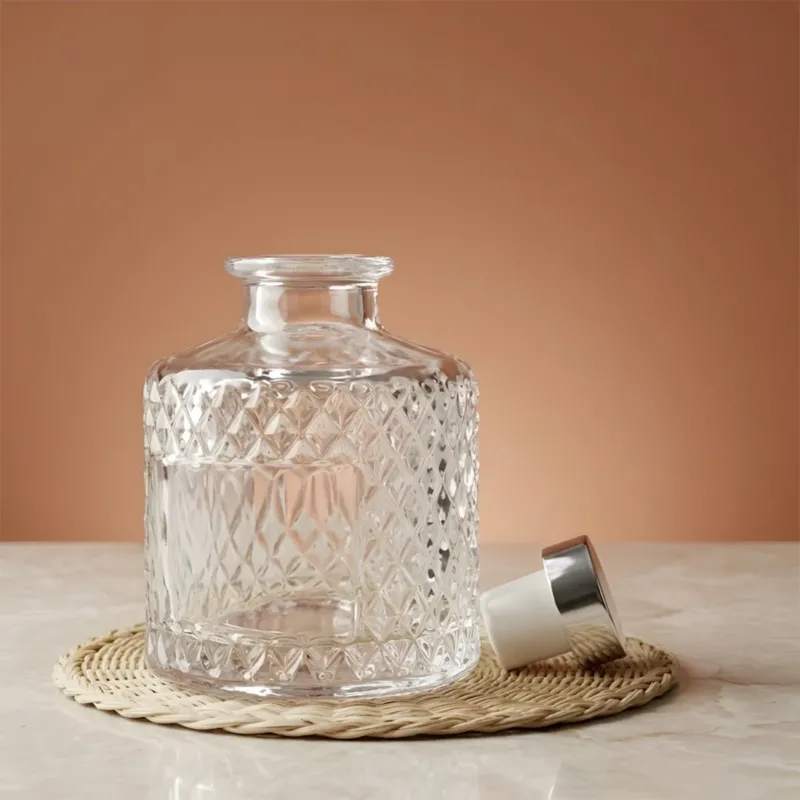 Flacon diffuseur Crystal - 180 ml flacon contenant pour diffuseur de parfum d'ambiance maison Terre de Bougies