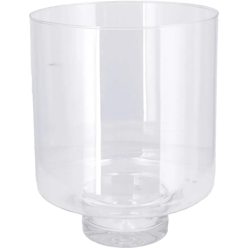 Glas Vase "Lirea", mit Fuß D9cm, D15cm, H20cm, klar für Sockel 28cm