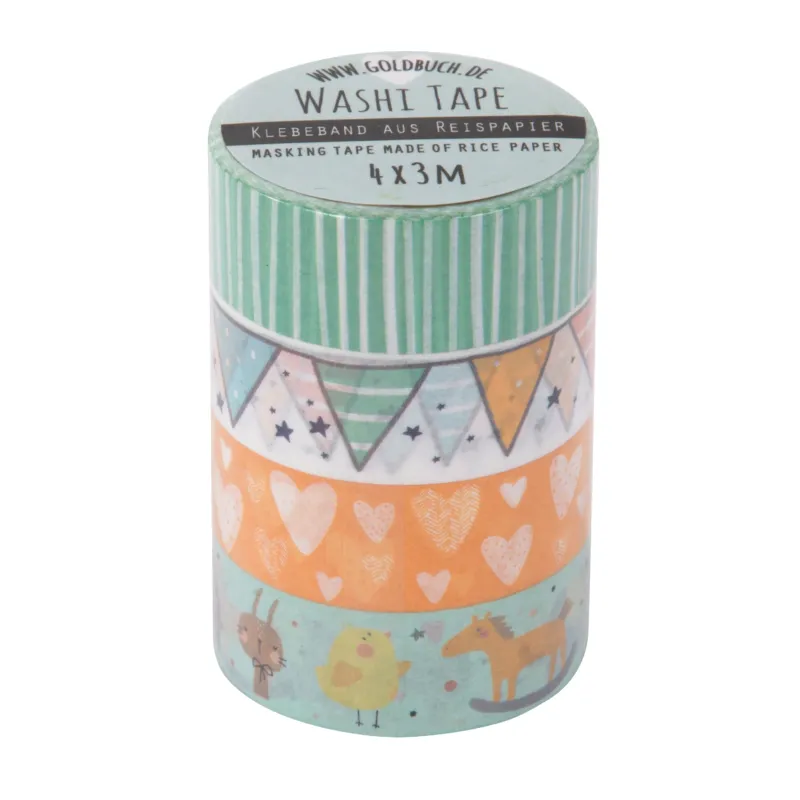Washi Tapes Hello Baby, 4 Rollen