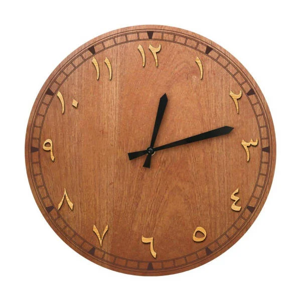 Wanduhr Holz mit arabischen Ziffern