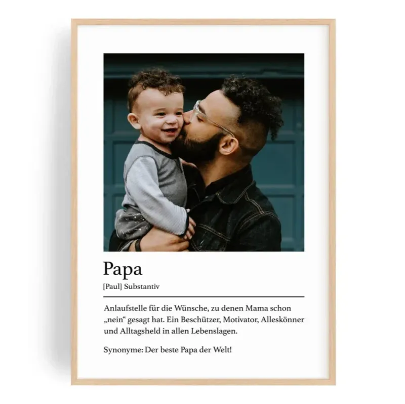 Papa Foto Definition Poster