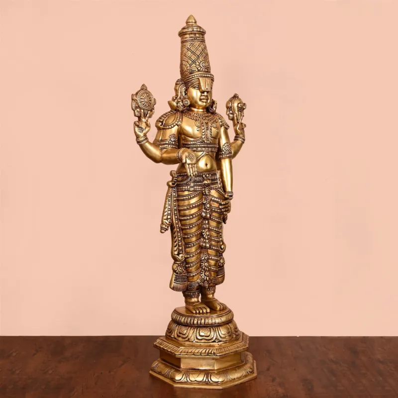 Tirupati Balaji/Vankateshwar Brass Statue (33 INCH)